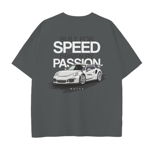 "Built for Speed. Driven by Passion." Tee