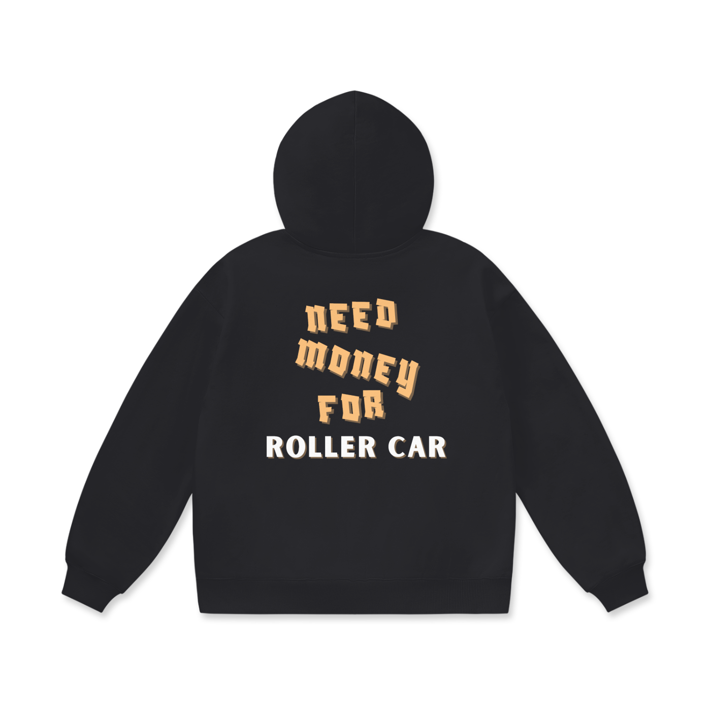 "Need Money for Roller Car" Oversized Heavyweight Hoodie