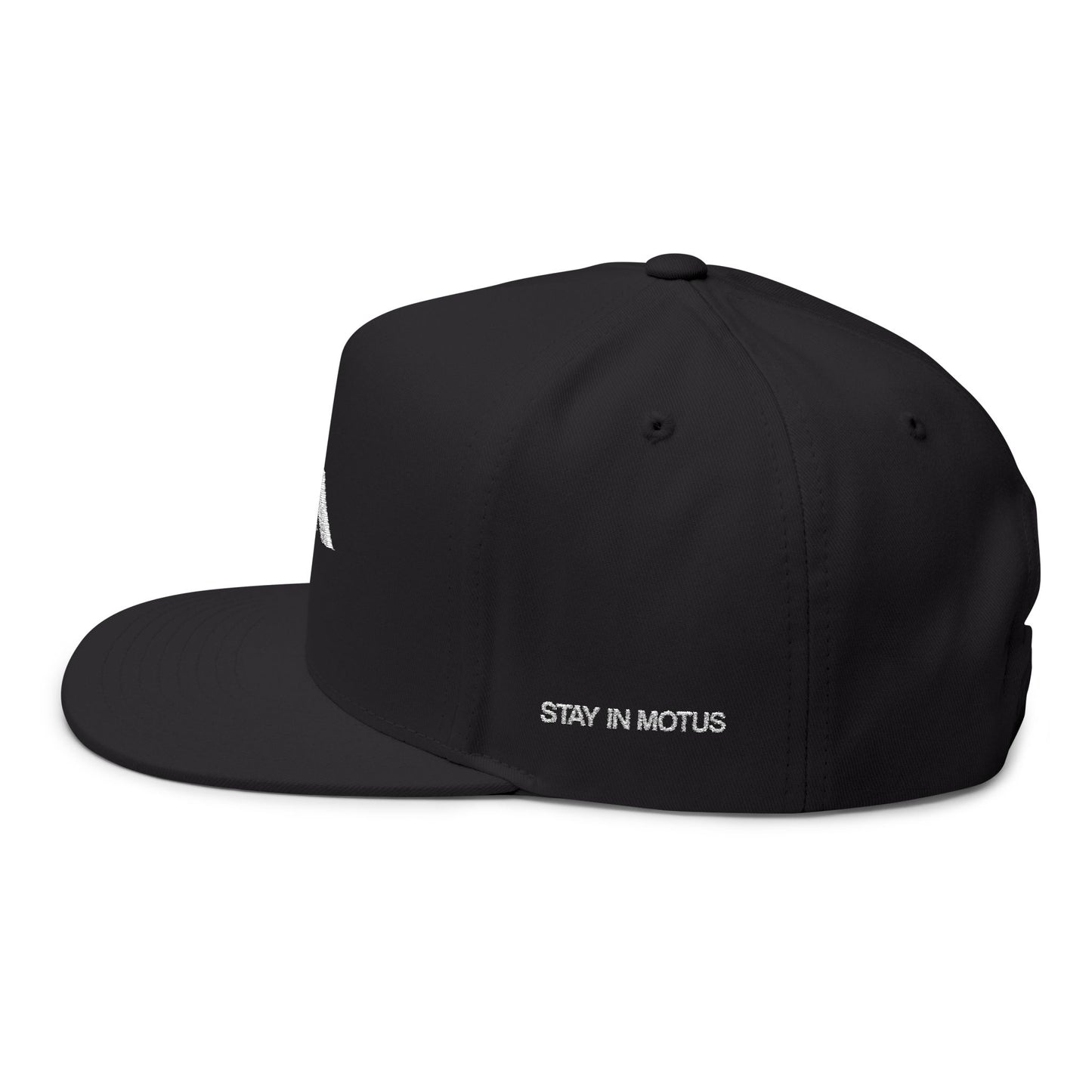 "Stay In Motus" Flat Bill Cap